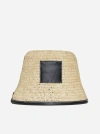 Jacquemus Beige & Black 'le Bob Soli' Hat In Black