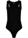 Jacquemus Body Le Body Gros Grain In Black