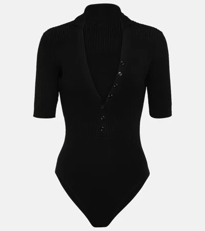 JACQUEMUS LE BODY YAUCO RIBBED-KNIT BODYSUIT