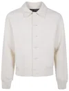 Jacquemus Felt Wool Bomber Jacket In White