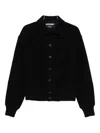 Jacquemus Wool Long-sleeved Casual Jacket In Black