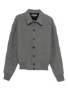 Jacquemus 'le Bomber Feltro' Bomber Jacket In Gray