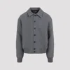 Jacquemus Mens Grey Feltro Pointed-collar Wool Bomber Jacket In Gray