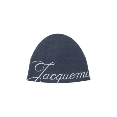 Pre-owned Jacquemus Le Bonnet Atelier 'navy' | Blue | Men's Size Onesize