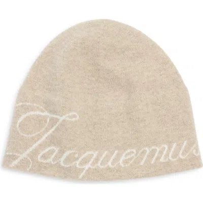 Jacquemus Le Bonnet Atelier Virgin Wool & Cashmere Beanie In Orange