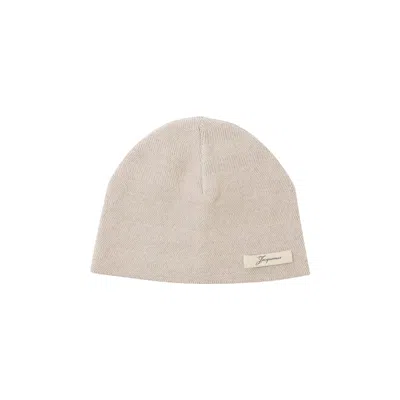 Pre-owned Jacquemus Le Bonnet Chevron 'light Beige' | Tan | Men's Size Onesize In Brown