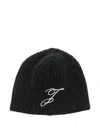 Jacquemus Le Bonnet Espiral In Wool Accessories In Black