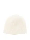 Jacquemus Ribbed Beanie In White