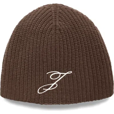 JACQUEMUS JACQUEMUS LE BONNET ESPIRAL MERINO WOOL BEANIE
