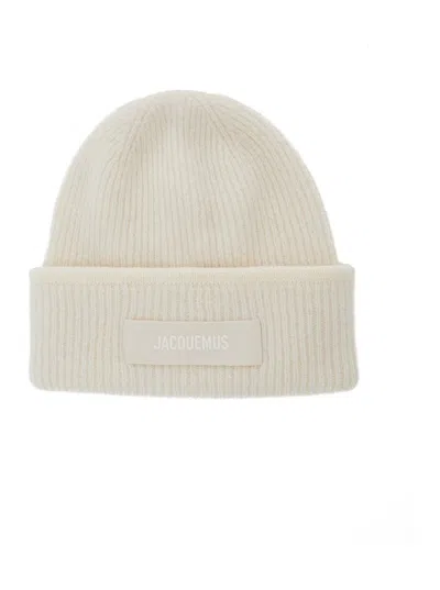Jacquemus Le Bonnet Gros Grain In White