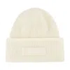 Jacquemus Le Bonnet Gros Grain Beanie In White