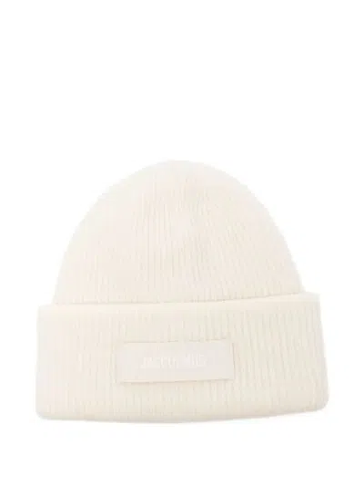 Jacquemus Le Bonnet Gros Grain Accessories In Neutral