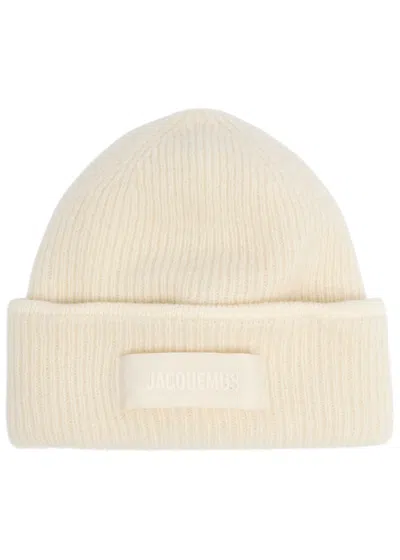 JACQUEMUS JACQUEMUS LE BONNET GROS GRAIN ALPACA-BLEND BEANIE