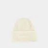 Jacquemus Le Bonnet Knit Wool-blend Beanie In White