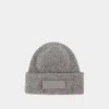 Jacquemus Le Bonnet Gros Grain Wool-blend Beanie In Grey