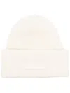 Jacquemus Le Bonnet Gros Grain Beanie In Neutrals