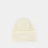 Jacquemus Le Bonnet Knit Wool-blend Beanie In White