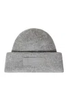 Jacquemus Grey Le Bonnet Gros Grain With Logo Patch On The Brim In Cashmere And Wool Man In Gray
