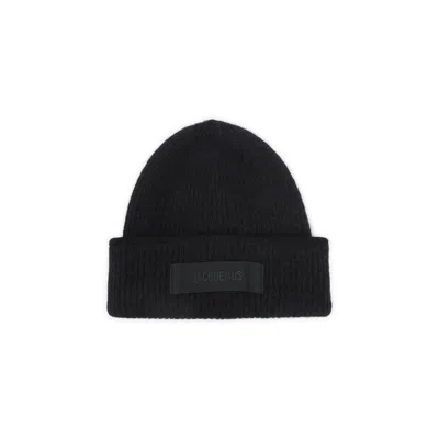 Jacquemus Le Bonnet Gros Grain Hat Women In Black