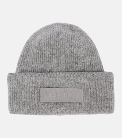 JACQUEMUS LE BONNET GROS GRAIN WOOL-BLEND BEANIE