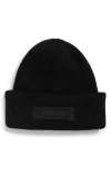 Jacquemus Le Bonnet Grosgrain Alpaca & Wool Blend Beanie In Black