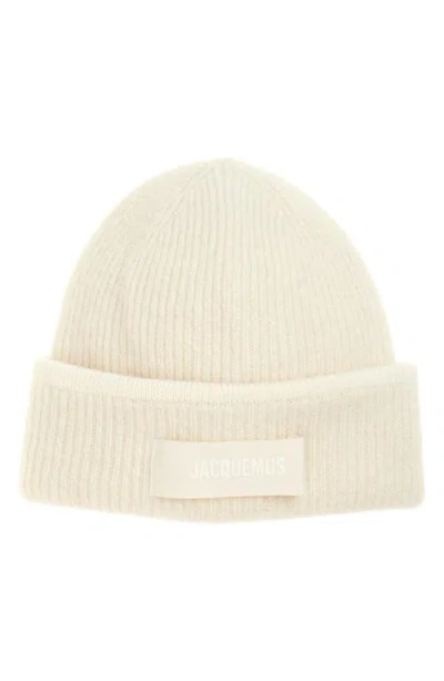 JACQUEMUS JACQUEMUS LE BONNET GROSGRAIN ALPACA & WOOL BLEND BEANIE