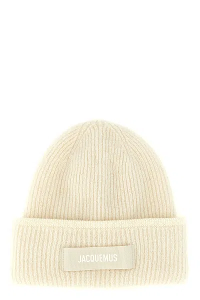 Jacquemus 'le Bonnet Gros-grain' Beanie In White