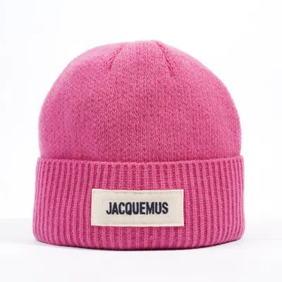 Jacquemus Le Bonnet Knit In Pink