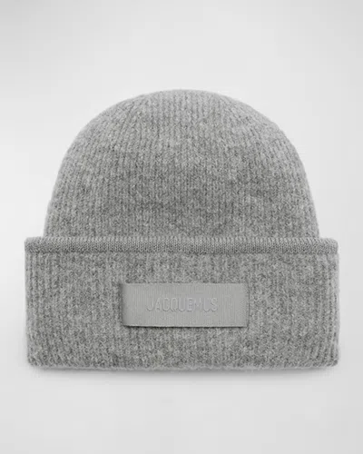 JACQUEMUS LE BONNET KNIT WOOL-BLEND BEANIE