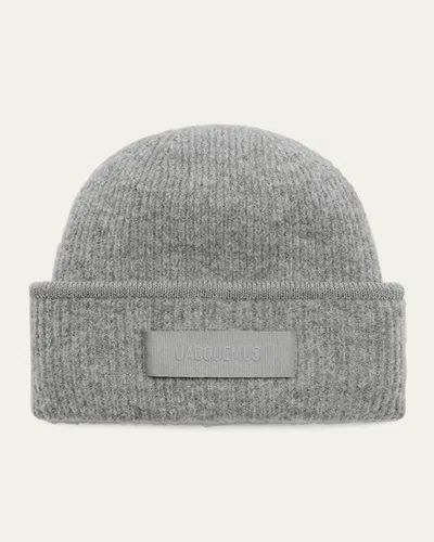 JACQUEMUS LE BONNET KNIT WOOL-BLEND BEANIE