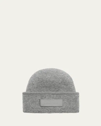 Jacquemus Le Bonnet Knit Wool-blend Beanie In Dark Grey