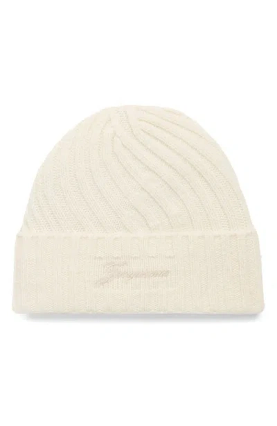 JACQUEMUS JACQUEMUS LE BONNET TOURNI CASHMERE & MERINO WOOL BEANIE