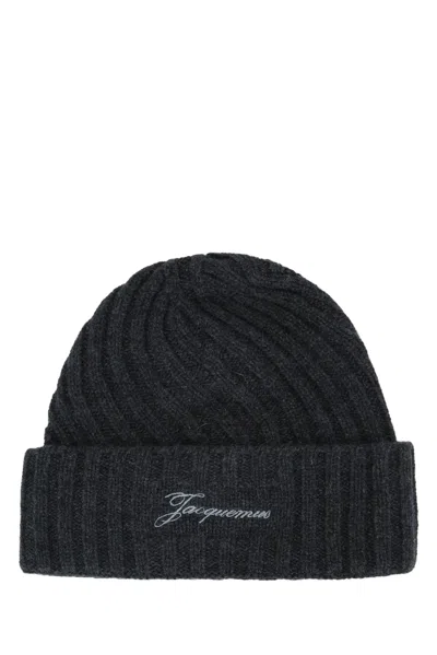 Jacquemus Le Bonnet Tourni In Black