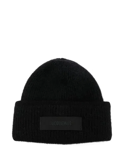 Jacquemus Le Bonnet Wool Beanie In Black