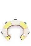 Jacquemus Le Bracelet Rayures In Yellow