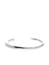 Jacquemus Le Bracelet Tourni Twisted Silver Bangle