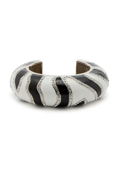 JACQUEMUS JACQUEMUS LE BRACELET ZEBRA ENAMELLED CUFF