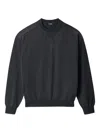 Jacquemus Long Sleeve Crewneck Sweater With Ribbed Cuffs In Black