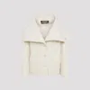 Jacquemus Le Caban Caruso Draped-collar Jacket Women In Neutral