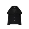 Jacquemus Le Caban Caruso Draped-collar Jacket Women In Black