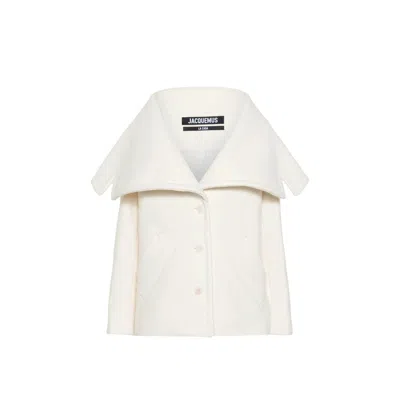 JACQUEMUS LE CABAN CARUSO DRAPED-COLLAR JACKET
