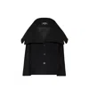 Jacquemus Le Caban Caruso Draped-collar Jacket Women In Black