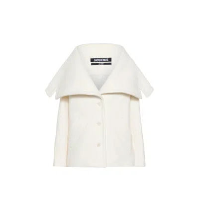 Jacquemus Off White Virgin Wool Le Caban Caruso Coat