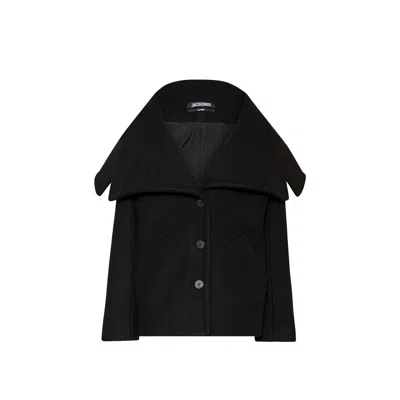 JACQUEMUS LE CABAN CARUSO DRAPED-COLLAR WOMEN'S JACKET