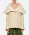 Jacquemus Le Caban Caruso Draped-collar Jacket Women In Neutral