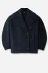 Jacquemus Long-sleeved Coat In Blue