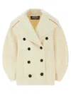 Jacquemus Le Caban Ovalo Coat In White