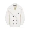Jacquemus Womens Off-white Le Caban Double-breasted Wool Jacket In White