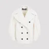 Jacquemus Womens Off-white Le Caban Double-breasted Wool Jacket In White