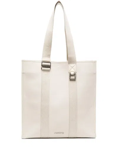 Jacquemus Le Cabas Cuerda Canvas Tote Bag In Neutrals